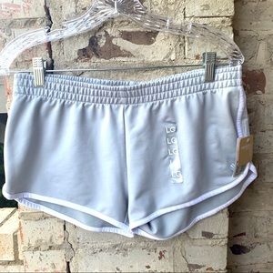 FOREVER 21 Athletic Shorts Silver Gray NWT Large